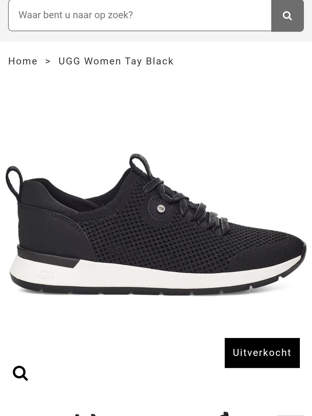 UGG Women Tay Knit Sneaker - Black